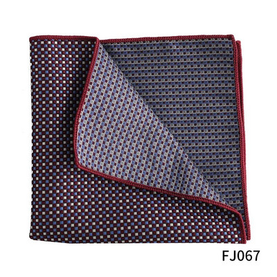 Dot Bărbați Buzunar Patrat Jacquard Tesut Design Moda Roșu Negru Culoare Batistă de înaltă calitate Bărbați Femei Rochie de mireasă Costum Cadou