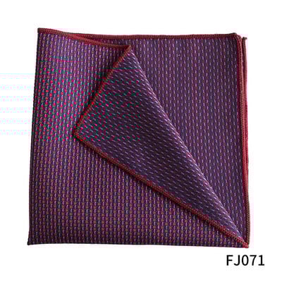 Dot Bărbați Buzunar Patrat Jacquard Tesut Design Moda Roșu Negru Culoare Batistă de înaltă calitate Bărbați Femei Rochie de mireasă Costum Cadou