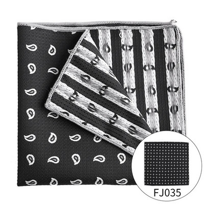 Dot Bărbați Buzunar Patrat Jacquard Tesut Design Moda Roșu Negru Culoare Batistă de înaltă calitate Bărbați Femei Rochie de mireasă Costum Cadou