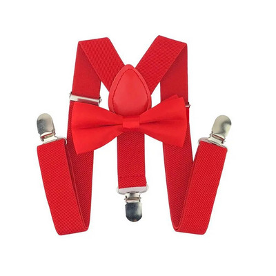 Yienws Băieți Fete Bretele Papion pentru Bebeluși Copii Pantaloni Papion Bretele pentru Copii Roz Roșu Negru Szelki Bretels YiA050