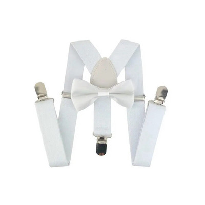 Yienws Băieți Fete Bretele Papion pentru Bebeluși Copii Pantaloni Papion Bretele pentru Copii Roz Roșu Negru Szelki Bretels YiA050