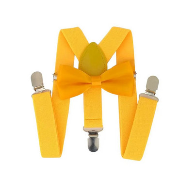 Yienws Băieți Fete Bretele Papion pentru Bebeluși Copii Pantaloni Papion Bretele pentru Copii Roz Roșu Negru Szelki Bretels YiA050