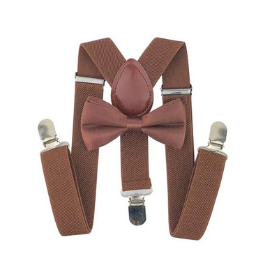 Yienws Băieți Fete Bretele Papion pentru Bebeluși Copii Pantaloni Papion Bretele pentru Copii Roz Roșu Negru Szelki Bretels YiA050