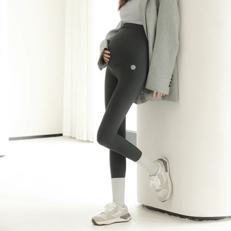 Rudens mada Motinystės antblauzdžiai Elastingas juosmuo Pilvo pėdkelnės Kelnės Drabužiai nėščiosioms Nėštumo fotosesijos kelnės