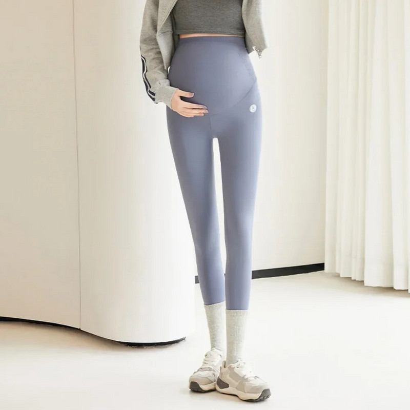 Rudens mada Motinystės antblauzdžiai Elastingas juosmuo Pilvo pėdkelnės Kelnės Drabužiai nėščiosioms Nėštumo fotosesijos kelnės