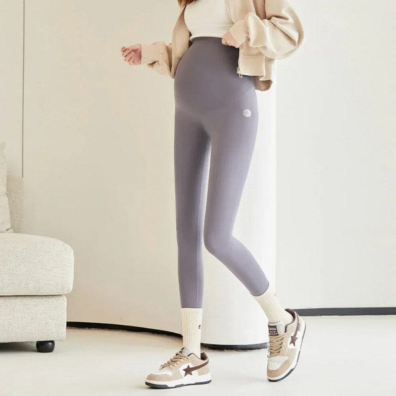 Rudens mada Motinystės antblauzdžiai Elastingas juosmuo Pilvo pėdkelnės Kelnės Drabužiai nėščiosioms Nėštumo fotosesijos kelnės