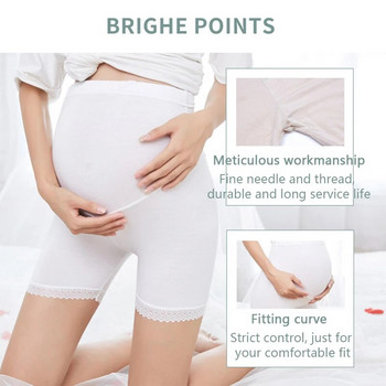 Καλοκαιρινό σορτς εγκυμοσύνης Plus μέγεθος Εσώρουχα ασφαλείας Γυναικεία παντελόνια κοιλιακούς που αναπνέουν Κολάν εγκύων Ρούχα