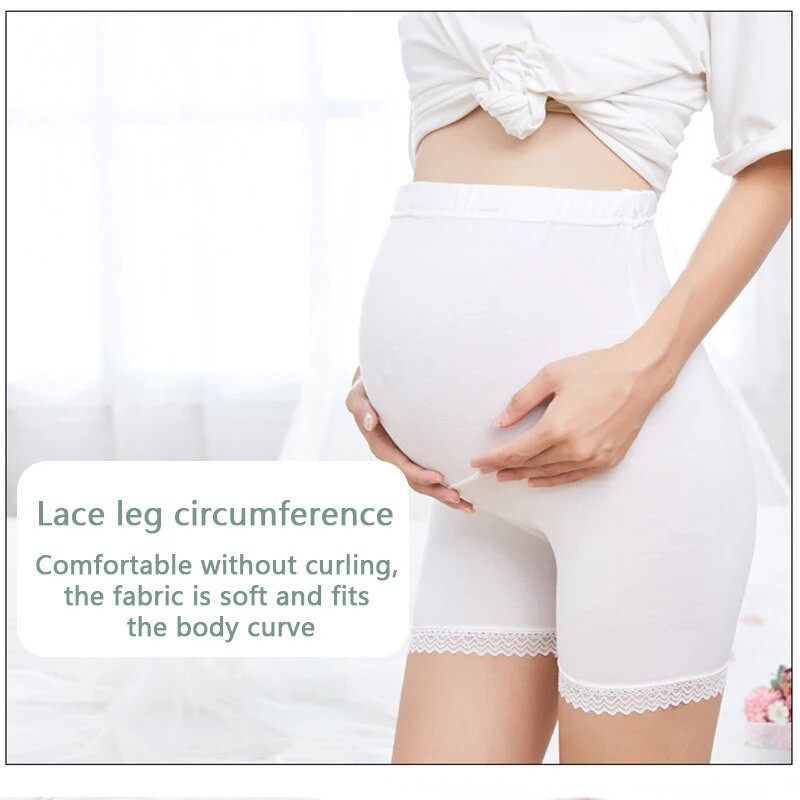 Vasariniai šortai nėščiosioms plius dydžio nėščiosioms saugos kelnaitės Moteriškos pilvo kelnės Kvėpuojančios nėščios moters antblauzdžiai Drabužiai