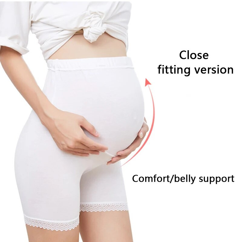 Vasariniai šortai nėščiosioms plius dydžio nėščiosioms saugos kelnaitės Moteriškos pilvo kelnės Kvėpuojančios nėščios moters antblauzdžiai Drabužiai