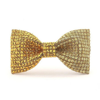 Ανδρικό παπιγιόν με γυαλιστερό κρύσταλλο στρας Γραβάτα γραβάτα πουκάμισο βρετανικού στυλ Πολυτελή κοσμήματα αξεσουάρ για ρούχα γάμου