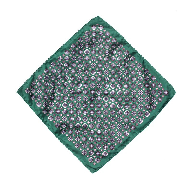 Rupčić muške robne marke Vintage Geometrijski džepni kvadrat Mekane maramice Svadbena zabava Poslovni svileni šareni ručnik na prsima Poklon tamnoplavi
