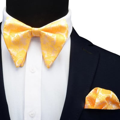 Set papion mare din mătase Ricnais pentru bărbați, roșu, alb, cachetele, costum papion pentru bărbați, nuntă, cravată, cadouri