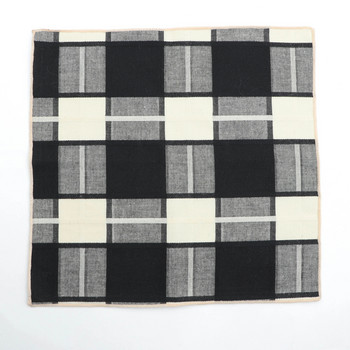 Раирани носни кърпи Шалове Винтидж памучни кърпи Карирани мъжки джобни квадратни щамповани кърпи