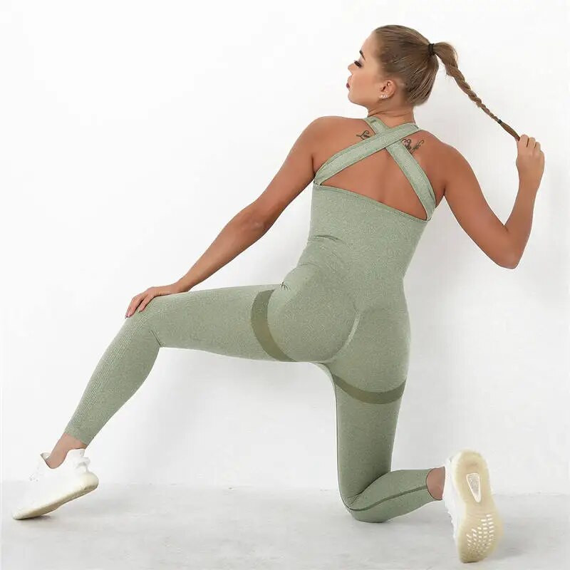 Sport öltöny Jóga ruhák Szett Ruhák Fitnesz Jumpsuit Sportruházat Női Tornaterem Futó Edzés Sportruha viselet Női 205