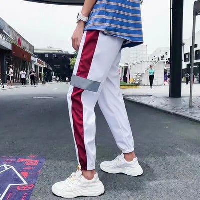 Trening pentru bărbați Seturi de hanorace casual 2023 de primăvară noi Jachete + pantaloni Seturi de două piese Hip Hop Streetwear Costum sport Patchwork 5XL