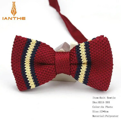 Нов стил, мъже, жени, плетена папийонка, регулируема пеперуда, двуетажна вратовръзка, папионка, дизайнерско плетиво, сватбена плетена папийонка