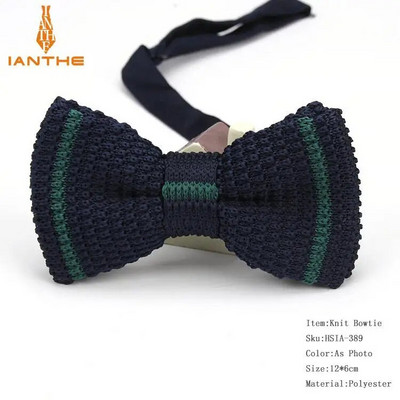 Нов стил, мъже, жени, плетена папийонка, регулируема пеперуда, двуетажна вратовръзка, папионка, дизайнерско плетиво, сватбена плетена папийонка