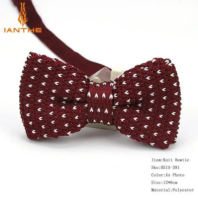 Нов стил, мъже, жени, плетена папийонка, регулируема пеперуда, двуетажна вратовръзка, папионка, дизайнерско плетиво, сватбена плетена папийонка