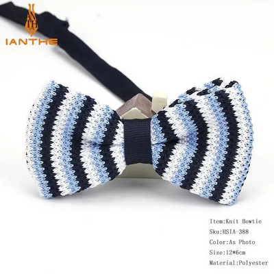 Нов стил, мъже, жени, плетена папийонка, регулируема пеперуда, двуетажна вратовръзка, папионка, дизайнерско плетиво, сватбена плетена папийонка