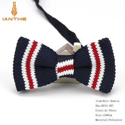 Нов стил, мъже, жени, плетена папийонка, регулируема пеперуда, двуетажна вратовръзка, папионка, дизайнерско плетиво, сватбена плетена папийонка