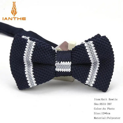 Нов стил, мъже, жени, плетена папийонка, регулируема пеперуда, двуетажна вратовръзка, папионка, дизайнерско плетиво, сватбена плетена папийонка