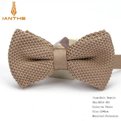 Нов стил, мъже, жени, плетена папийонка, регулируема пеперуда, двуетажна вратовръзка, папионка, дизайнерско плетиво, сватбена плетена папийонка