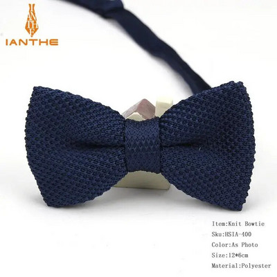 Нов стил, мъже, жени, плетена папийонка, регулируема пеперуда, двуетажна вратовръзка, папионка, дизайнерско плетиво, сватбена плетена папийонка