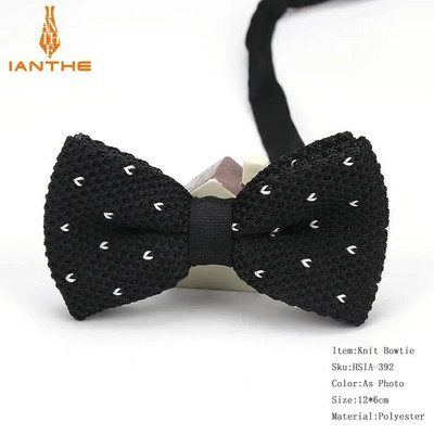 Нов стил, мъже, жени, плетена папийонка, регулируема пеперуда, двуетажна вратовръзка, папионка, дизайнерско плетиво, сватбена плетена папийонка