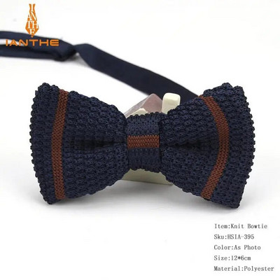 Нов стил, мъже, жени, плетена папийонка, регулируема пеперуда, двуетажна вратовръзка, папионка, дизайнерско плетиво, сватбена плетена папийонка