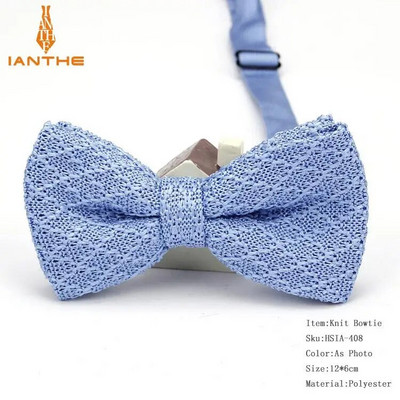 Нов стил, мъже, жени, плетена папийонка, регулируема пеперуда, двуетажна вратовръзка, папионка, дизайнерско плетиво, сватбена плетена папийонка