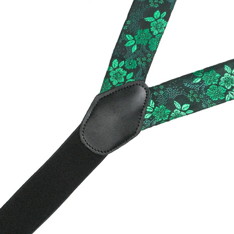 Ανδρικές ζαρτιέρες EASTEPIC με ρυθμιζόμενες τιράντες Floral τιράντες από ποιοτικό κόκκινο παπιγιόν για άντρες με λευκά πουκάμισα στους γάμους