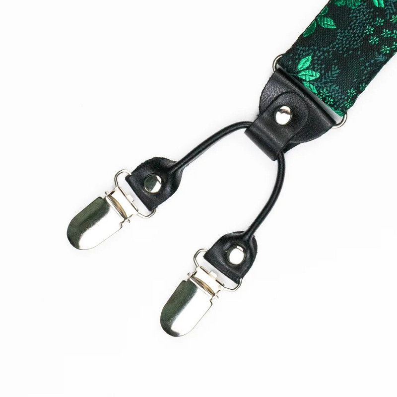 Ανδρικές ζαρτιέρες EASTEPIC με ρυθμιζόμενες τιράντες Floral τιράντες από ποιοτικό κόκκινο παπιγιόν για άντρες με λευκά πουκάμισα στους γάμους