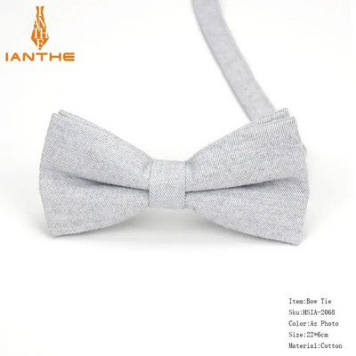 Nou-nouț bărbați modă papion bumbac fluture cravată roșu albastru roz solid copii papion smoking părinți copii funde fluture masculin