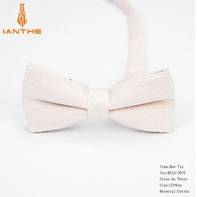 Nou-nouț bărbați modă papion bumbac fluture cravată roșu albastru roz solid copii papion smoking părinți copii funde fluture masculin