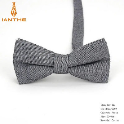 Nou-nouț bărbați modă papion bumbac fluture cravată roșu albastru roz solid copii papion smoking părinți copii funde fluture masculin