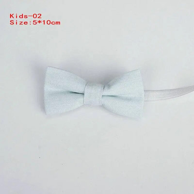 Nou-nouț bărbați modă papion bumbac fluture cravată roșu albastru roz solid copii papion smoking părinți copii funde fluture masculin