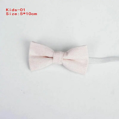 Nou-nouț bărbați modă papion bumbac fluture cravată roșu albastru roz solid copii papion smoking părinți copii funde fluture masculin