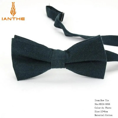 Nou-nouț bărbați modă papion bumbac fluture cravată roșu albastru roz solid copii papion smoking părinți copii funde fluture masculin