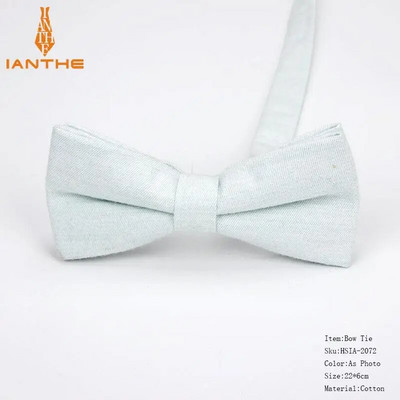 Nou-nouț bărbați modă papion bumbac fluture cravată roșu albastru roz solid copii papion smoking părinți copii funde fluture masculin