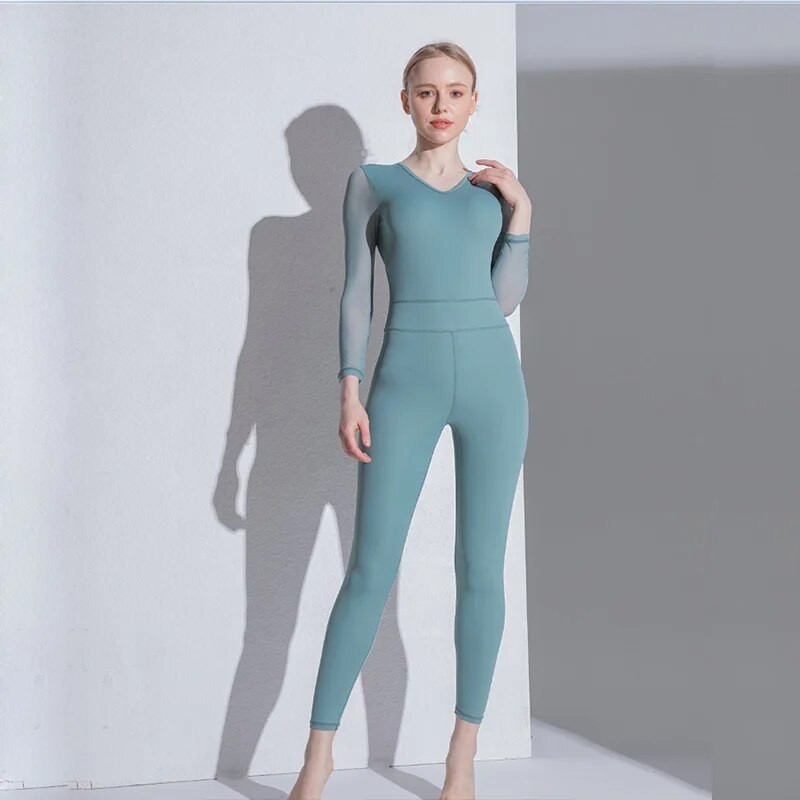 Sport öltöny jóga ruhák szett Ruhák Fitnesz Jumpsuit Sportruházat Női Tornaterem Futás Edzés Női ruha 02