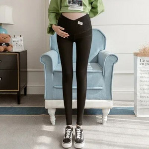 8832# 95% bumbac peste V talie joasă burtă maternitate legging slab pantaloni ajustabili haine pentru femei însărcinate primăvară sarcină