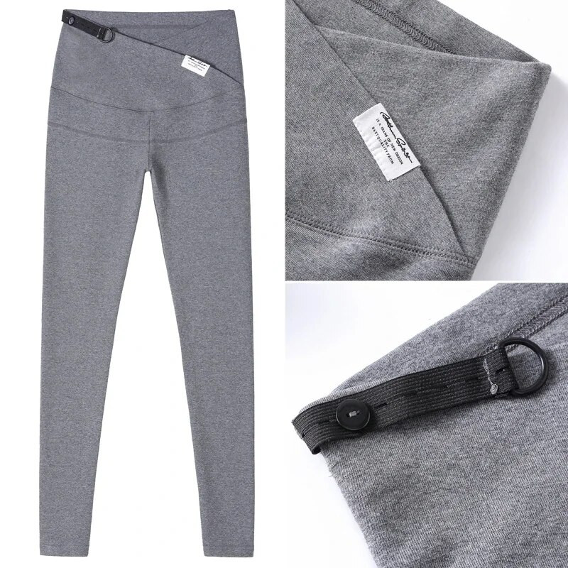 8832# 95% bumbac peste V talie joasă burtă maternitate legging slab pantaloni ajustabili haine pentru femei însărcinate primăvară sarcină