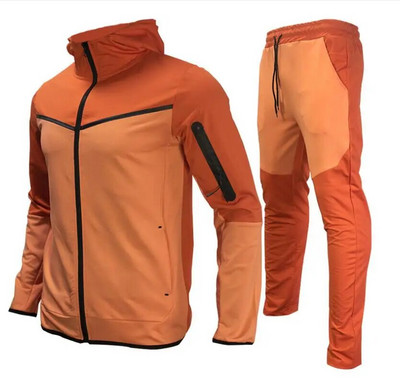 Europa America Costum de trening pentru bărbați Hanoră cu glugă din bumbac Pantaloni de trening stretch Set sport Îmbrăcăminte Îmbrăcăminte de antrenament Palton de bună calitate Costum casual