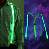 Ζαρτιέρες LED Φωτιστικό LED Παπιγιόν Φωτιζόμενες με κλιπ ζώνης με τιράντες Vintage καινοτόμο ελαστική ρυθμιζόμενη ανάρτηση για Club Patry