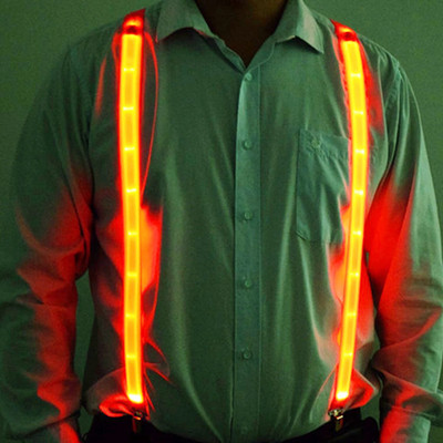 Ζαρτιέρες LED Φωτιστικό LED Παπιγιόν Φωτιζόμενες με κλιπ ζώνης με τιράντες Vintage καινοτόμο ελαστική ρυθμιζόμενη ανάρτηση για Club Patry