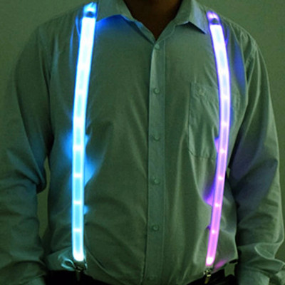 Ζαρτιέρες LED Φωτιστικό LED Παπιγιόν Φωτιζόμενες με κλιπ ζώνης με τιράντες Vintage καινοτόμο ελαστική ρυθμιζόμενη ανάρτηση για Club Patry