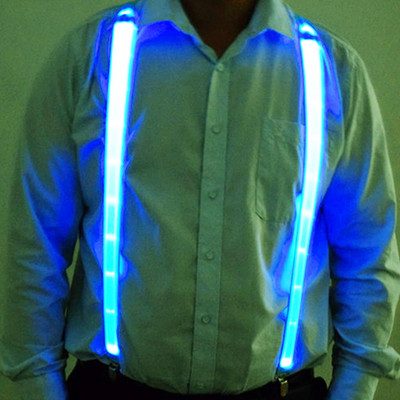 Ζαρτιέρες LED Φωτιστικό LED Παπιγιόν Φωτιζόμενες με κλιπ ζώνης με τιράντες Vintage καινοτόμο ελαστική ρυθμιζόμενη ανάρτηση για Club Patry