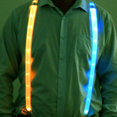 Ζαρτιέρες LED Φωτιστικό LED Παπιγιόν Φωτιζόμενες με κλιπ ζώνης με τιράντες Vintage καινοτόμο ελαστική ρυθμιζόμενη ανάρτηση για Club Patry