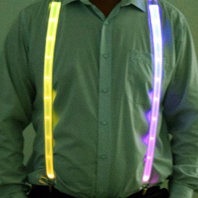 Ζαρτιέρες LED Φωτιστικό LED Παπιγιόν Φωτιζόμενες με κλιπ ζώνης με τιράντες Vintage καινοτόμο ελαστική ρυθμιζόμενη ανάρτηση για Club Patry