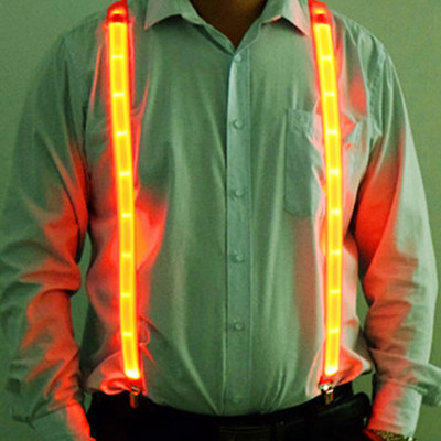 Ζαρτιέρες LED Φωτιστικό LED Παπιγιόν Φωτιζόμενες με κλιπ ζώνης με τιράντες Vintage καινοτόμο ελαστική ρυθμιζόμενη ανάρτηση για Club Patry